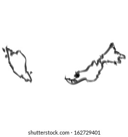 Contour with smoke effect - Malaysia