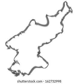 Contour with smoke effect - North Korea