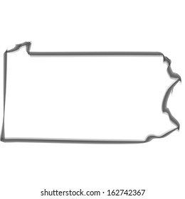 Contour with smoke effect - Pennsylvania