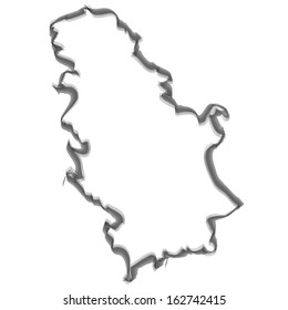 Contour with smoke effect - Serbia