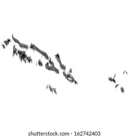 Contour with smoke effect - Solomon Islands
