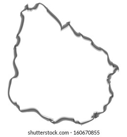 Contour with smoke effect - Uruguay