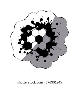 contour soccer ball icon, vector illustraction design
