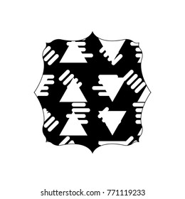 contour square with abstract graphic design background