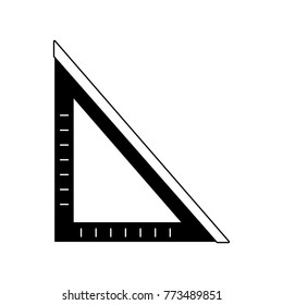 contour square ruler school tool to study
