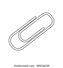 contour stationery objects, paper clip