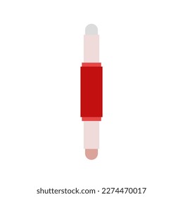 Contour stick with highlighter makeup vector design