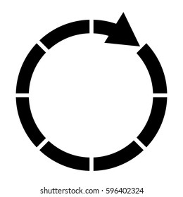 contour sticker cycle icon, vector illustraction design image
