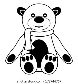 Contour teddy bear 