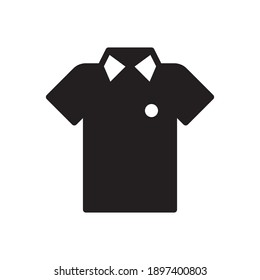 Contour t-shirt icon isolated on white background. Sport man shirt in outline design.