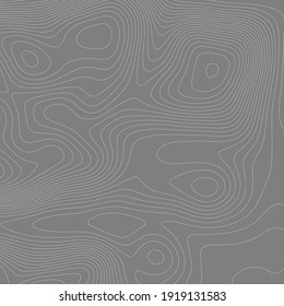 Contour vector abstract vector illustration. Geographic world topography. Abstract paper cut shapes. Topographic map on white background. Topo map elevation lines.