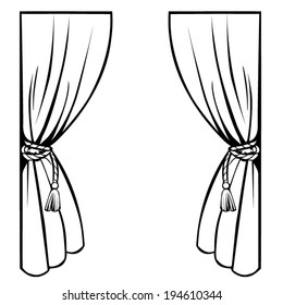 Curtain Drawing - { 013 } drawing the curtains. - Mambu Png