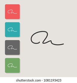 Contour - vector icon. Symbol for web, infographics, print design and mobile UX/UI kit. Vector illustration, EPS10.