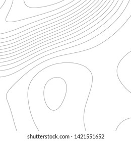 Contour vector illustration. Abstract topographic map background. Geography scheme.