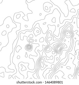 Contour vector illustration. Abstract topographic map background. Geography scheme.