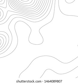 Contour vector illustration. Abstract topographic map background. Geography scheme.