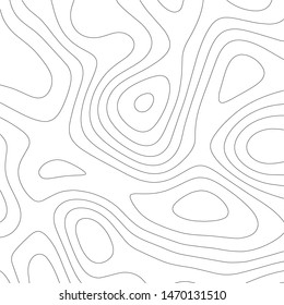 Contour vector illustration. Abstract topographic map background. Geography scheme.