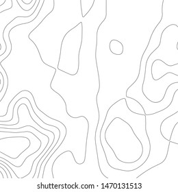 Contour vector illustration. Abstract topographic map background. Geography scheme.