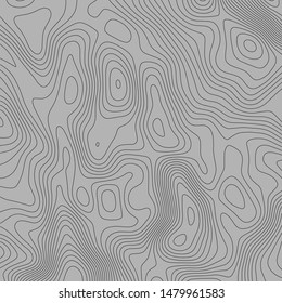 Contour vector illustration. Abstract topographic map background. Geography scheme.