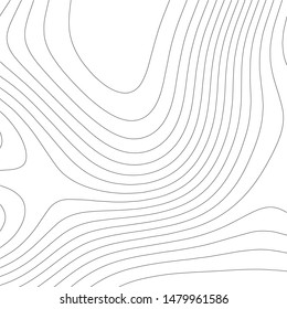 Contour vector illustration. Abstract topographic map background. Geography scheme.