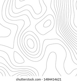 Contour vector illustration. Abstract topographic map background. Geography scheme.