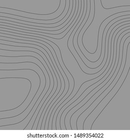 Contour vector illustration. Abstract topographic map background. Geography scheme.