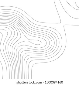 Contour vector illustration. Abstract topographic map background. Geography scheme.