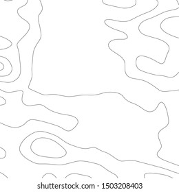 Contour vector illustration. Abstract topographic map background. Geography scheme.