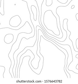 Contour vector illustration. Abstract topographic map background. Geography scheme.