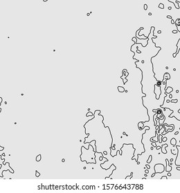Contour vector illustration. Abstract topographic map background. Geography scheme.