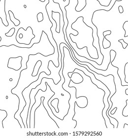 Contour vector illustration. Abstract topographic map background. Geography scheme.