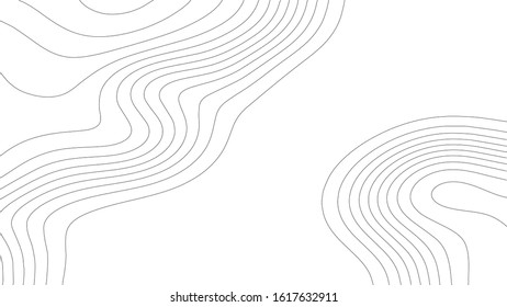 Contour vector illustration. Abstract topographic map background. Geography scheme.