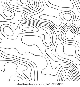 Contour vector illustration. Abstract topographic map background. Geography scheme.