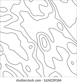 Contour vector illustration. Abstract topographic map background. Geography scheme.