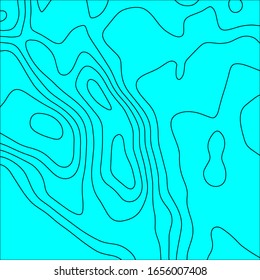 Contour vector illustration. Abstract topographic map background. Geography scheme.