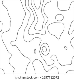 Contour vector illustration. Abstract topographic map background. Geography scheme.