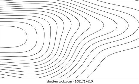 Contour vector illustration. Abstract topographic map background. Geography scheme.