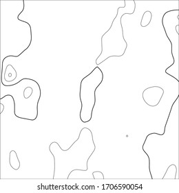 Contour vector illustration. Abstract topographic map background. Geography scheme.