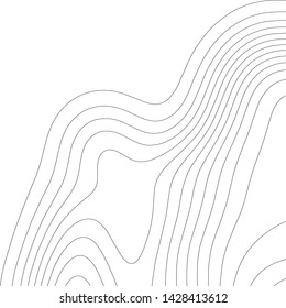 Contour vector illustration. Scheme geography .Abstract topographic map background.