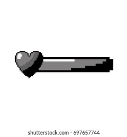 contour video game heart life bar