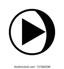 contour video media symbol to play film