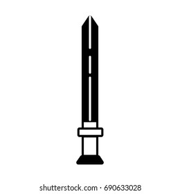 contour videogame sword and medieval weapon