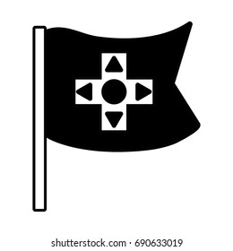 contour videogame symbol to play and videogame technology