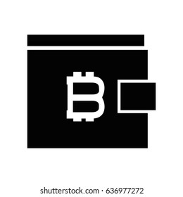 contour wallet icon and bitcoin money currency