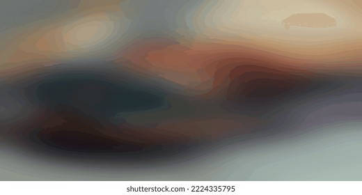 contour waves brown marron yellow gradient tone brown topography  wall mural blurred abstract backdrop