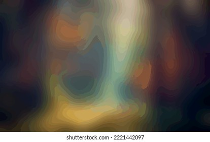 contour waves yellow gradient tone brown topography horizontal left map wall mural blurred abstract backdrop