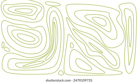 Contour Wavy Line Abstract Background