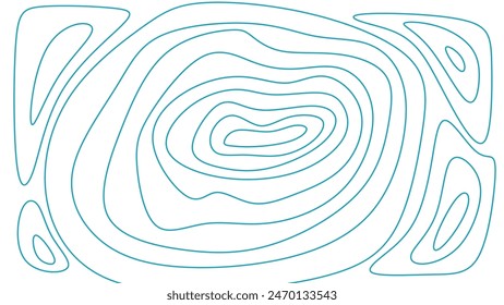 Contour Wavy Line Abstract Background