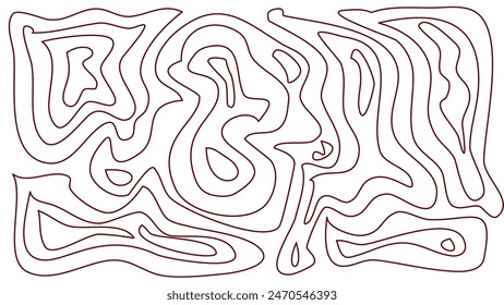 Diseño de Vector de línea ondulada