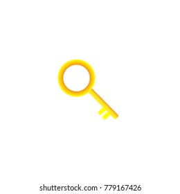 The contour of yellow color is shown in the form of a key with teeth.